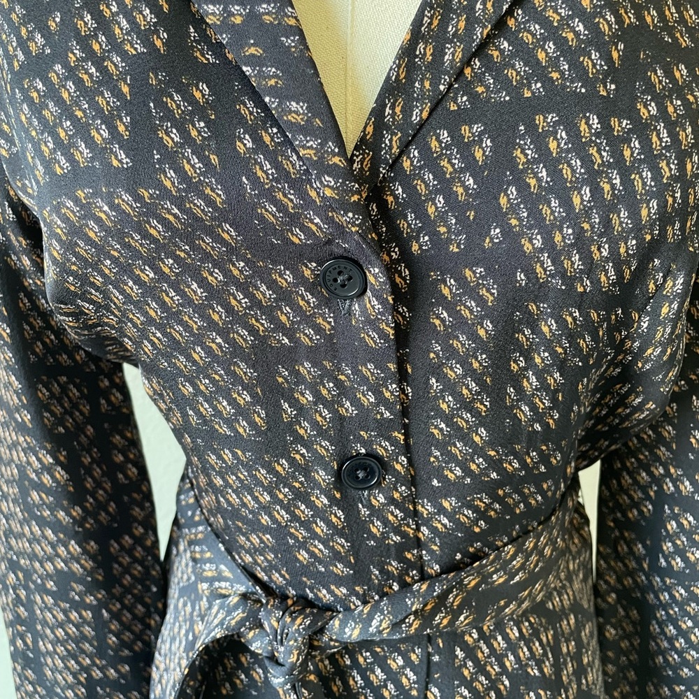 Equipment Yarrowe Belted Shirt Dress, Size 4 - Picture 5 of 10